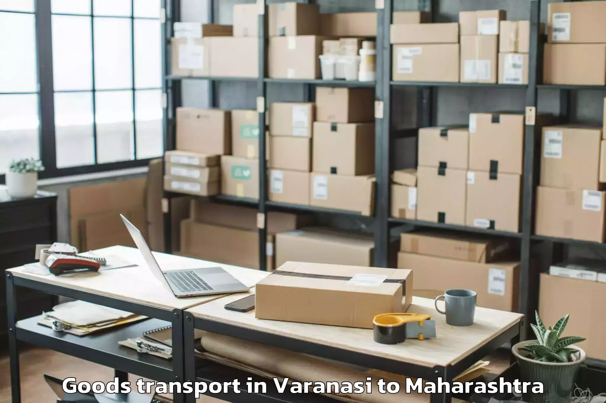 Trusted Varanasi to Shirpur Goods Transport